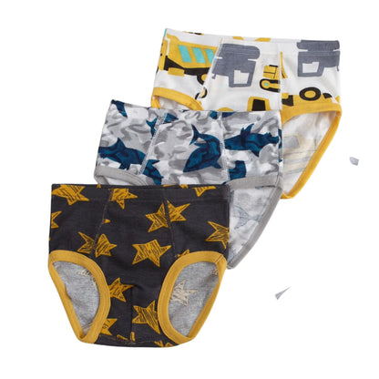 2-10 Years Summer Cotton Dinosaur Boys Brief Underwear Kids Underpanties for 2 3 4 6 8 10 Years Old Boys Clothes OBU232003