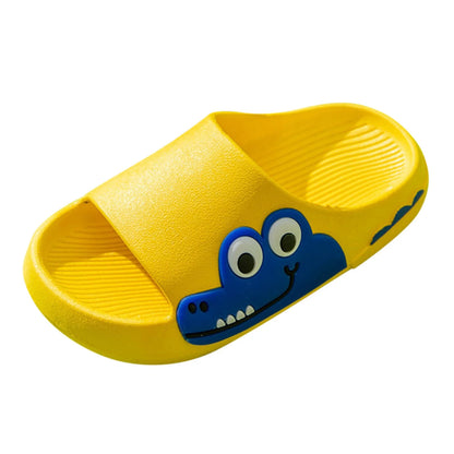 Girls Slides  Kid'S Slides Girls Boys Comfort Non-Slip Thick Sole Slippers Summer Beach Shoes Shower Slippers Indoor & Outdoor Yellow,14