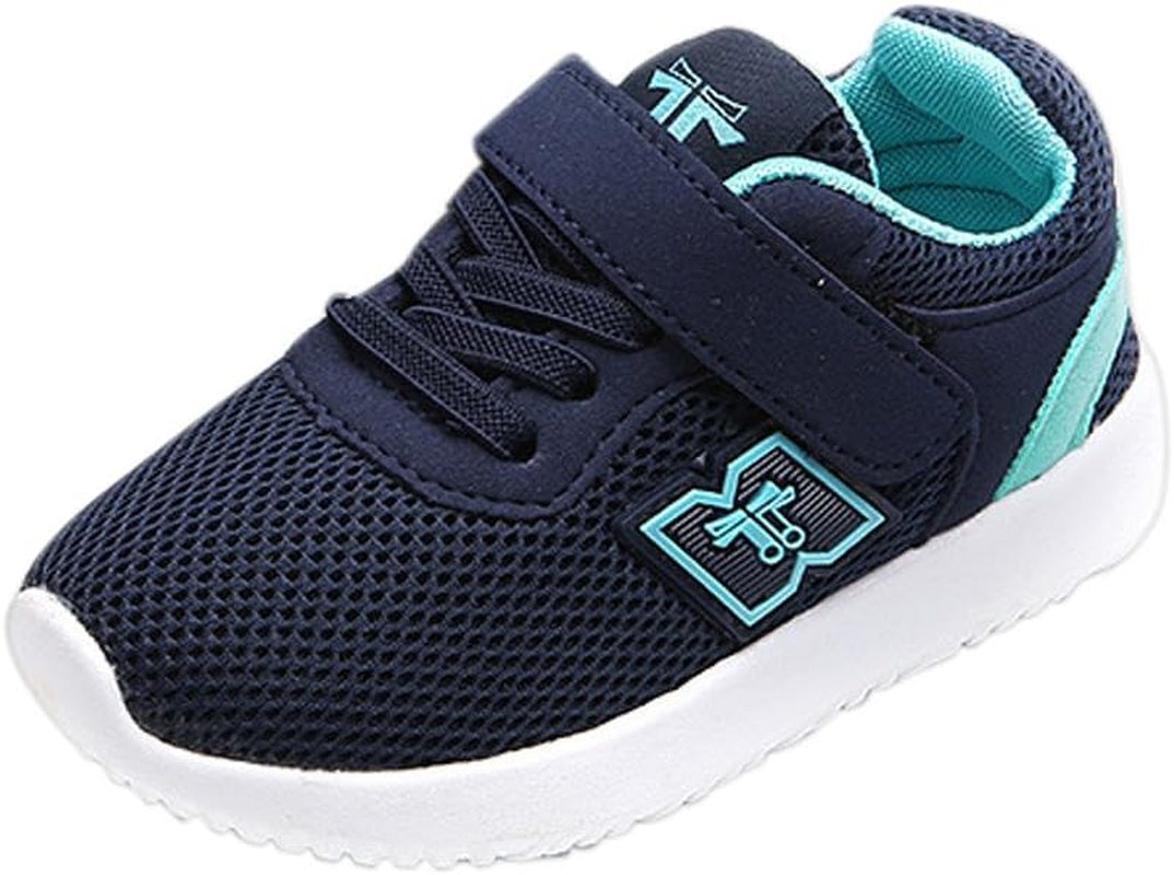 - Toddler Sneakers Casual Light Mesh Sports Running Baby Girl Boy Comfortable Single Shoes (Blue,12 Little Kid)