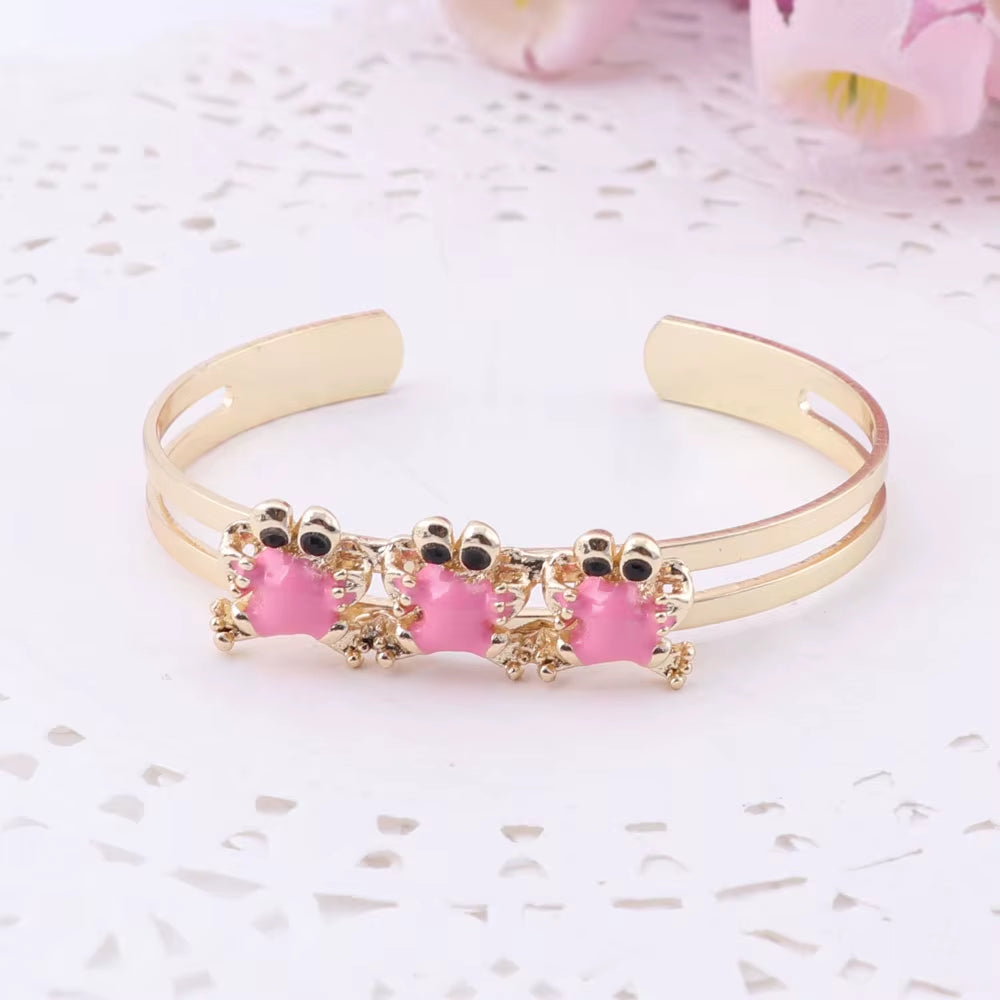 Gold-Color Baby Jewelry Set Gift Children Cute Jewelry Sets Kids Jewellery Ring Earring Bracelet Pendant Necklace