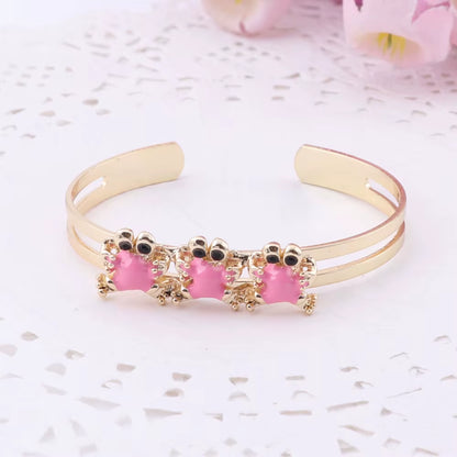 Gold-Color Baby Jewelry Set Gift Children Cute Jewelry Sets Kids Jewellery Ring Earring Bracelet Pendant Necklace