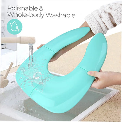 Portable Potty Training Seat for Toddlers Perfect Folding Travel Toddler Toilet Training Seat, 4 Non-Slip Silicone Pads, Fits Most Toilets, Includes Free Travel Bag