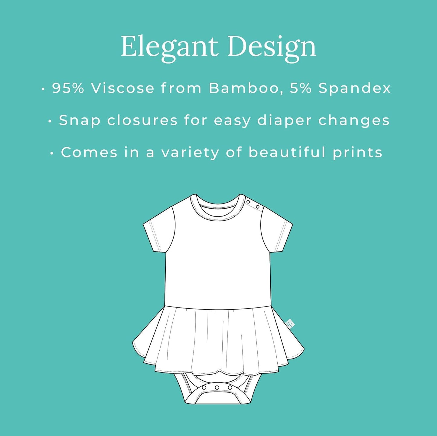 Baby & Little Girls Dresses for Summer - Twirl Bodysuit Dresses for Girls Made of Soft Viscose from Bamboo