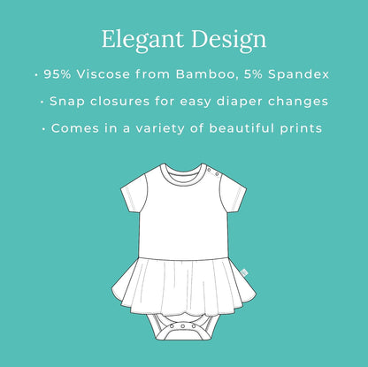 Baby & Little Girls Dresses for Summer - Twirl Bodysuit Dresses for Girls Made of Soft Viscose from Bamboo