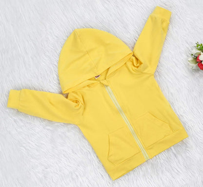 Baby Zip up Hoodie, Unisex Inflant Toddler Long Sleeve Sweatshirts Lightweight Jacket Hooded Coats Fall Winter Outfits