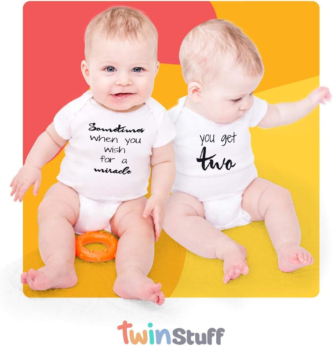 100% Cotton Unisex Rompers - Cozy and Adorable Matching Outfits for Newborn Identical Twins