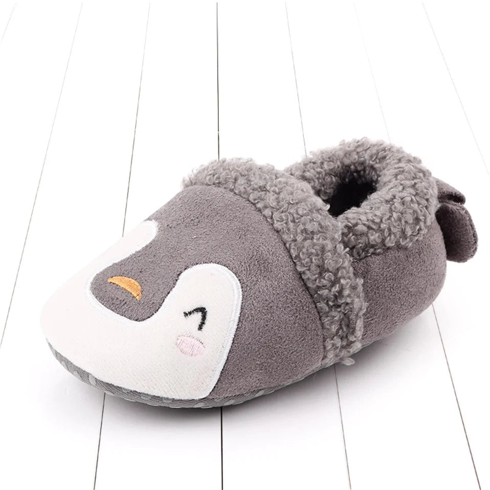 Baby Shoes Adorable Infant Slippers Toddler Baby Boy Girl Knit Crib Shoes Cute Cartoon Anti-Slip Prewalker Baby Slippers