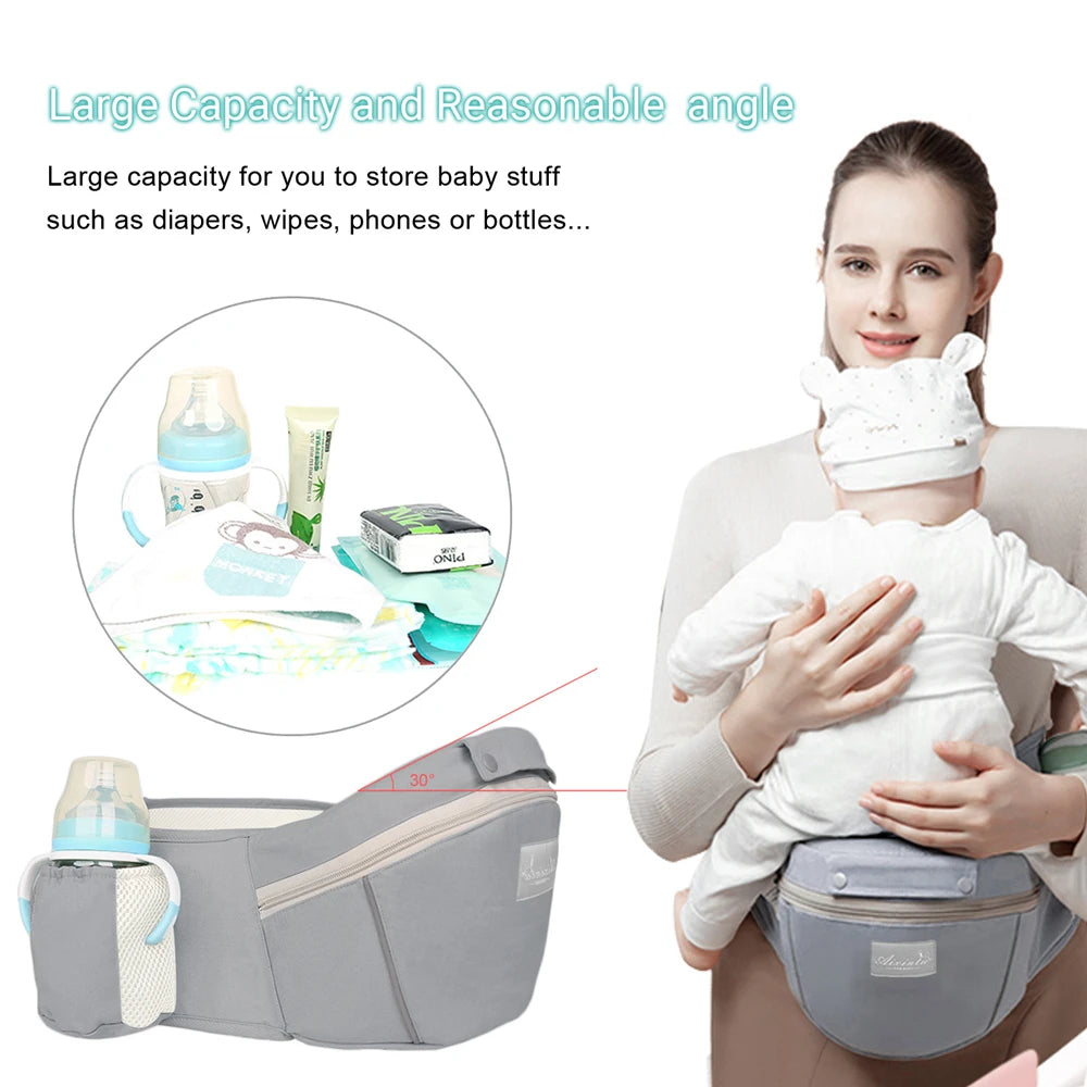 Ergonomic Newborn Baby Carrier Waist Stool Backpack Shoulder Swaddle Sling Wrap Infant 0 to 36 Months Carrier Stool Baby Hipseat