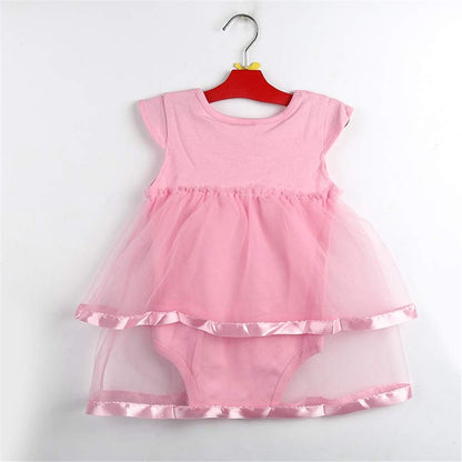 Baby Girls Clothes Dress Flowers Romper Sets Infant Tutu Bodysuit Party Outfits