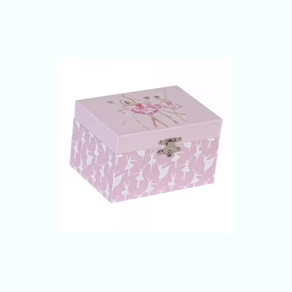 Lilia Pink Dancing Muscial Twirling Ballerina First Jewelry Box for Girls