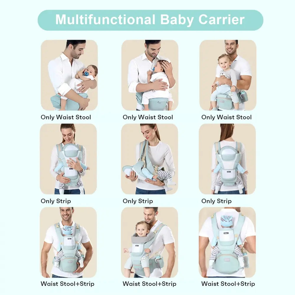 Ergonomic Newborn Baby Carrier Waist Stool Backpack Shoulder Swaddle Sling Wrap Infant 0 to 36 Months Carrier Stool Baby Hipseat