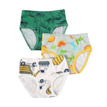 2-10 Years Summer Cotton Dinosaur Boys Brief Underwear Kids Underpanties for 2 3 4 6 8 10 Years Old Boys Clothes OBU232003