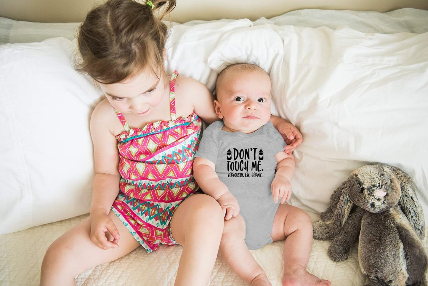 Don'T Touch Me. Seriously. Ew, Germs Baby Bodysuit Funny Adorable Newborn Cute Romper Clothing