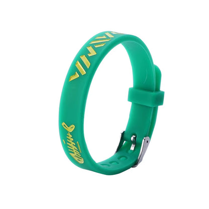 Silicone Wristband Anti-Lost Emergency Contact for Children Personal Custom Bracelet Jewelry Gift