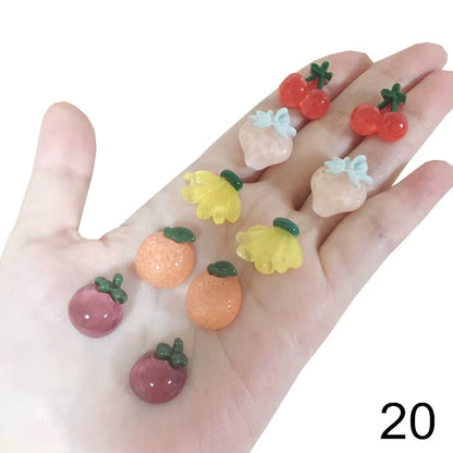 10Pcs/Lot Mixed Styles Lot Lovely Dessert Children Jewelry Baby Girl Earrings Kids Ear Clip on Pierced Alloy Painless Earrings