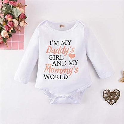 Newborn Infant Baby Girl Clothes Fall Winter Outfits Infant Romper Pants Cute Baby Girls Clothes