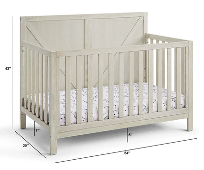 Barnside 4-In-1 Convertible Crib in Washed Gray