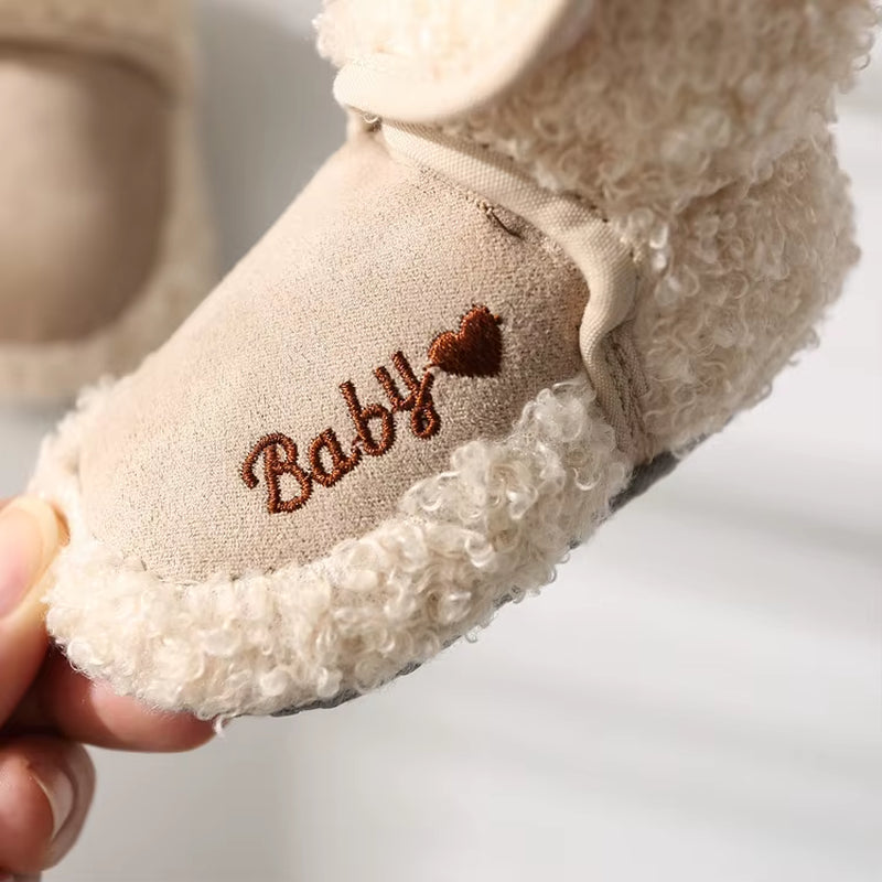 Warm Infant Toddler Crib Snow Boots Soft Comfortable Infant Girls Boys Anti-Slip Socks Slipper Newborn Baby Shoes