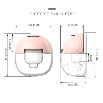 Wearable Breast Pump Hands Free Electric Portable Wearable Breast Pumps Slient Bpa-Free Breastfeeding Milk Collector