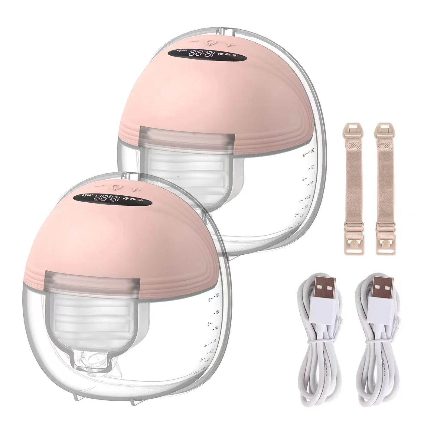 Wearable Breast Pump Hands Free Electric Portable Wearable Breast Pumps Slient Bpa-Free Breastfeeding Milk Collector