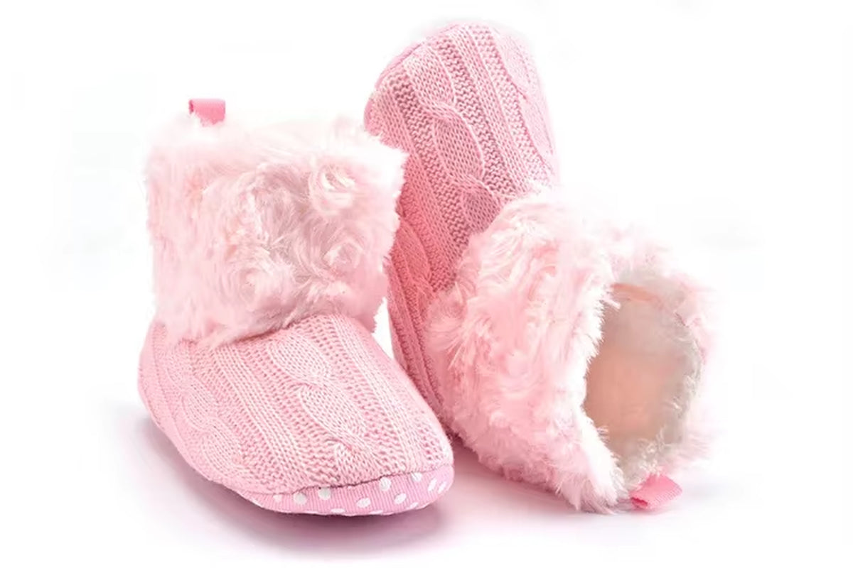 New Arrival Cartoon Autumn Winter Baby Cute Warm Shoes Lovely Babies Boots Soft Bear Walkers Knitted Soft Soles Booties