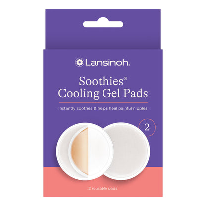 Soothies Cooling Gel Pads for Breastfeeding Moms, 2 Pads