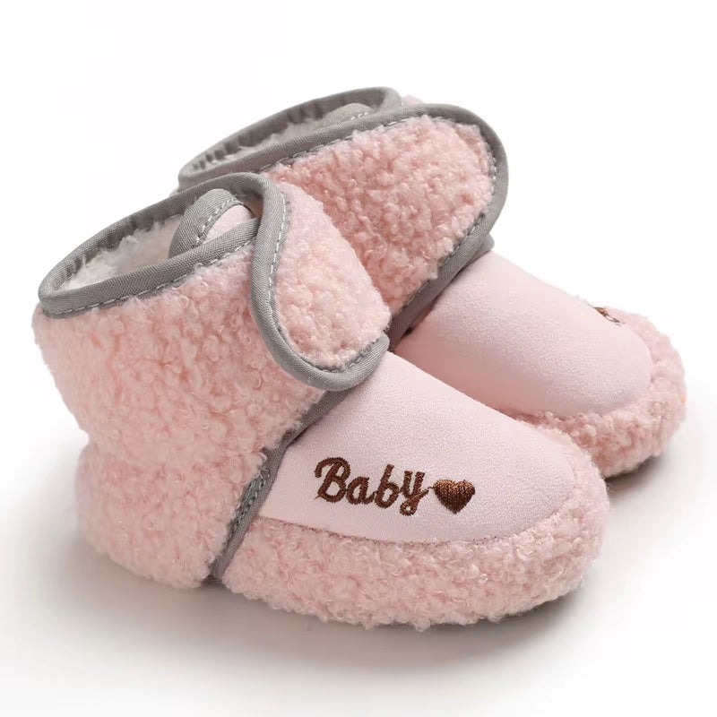 Warm Infant Toddler Crib Snow Boots Soft Comfortable Infant Girls Boys Anti-Slip Socks Slipper Newborn Baby Shoes