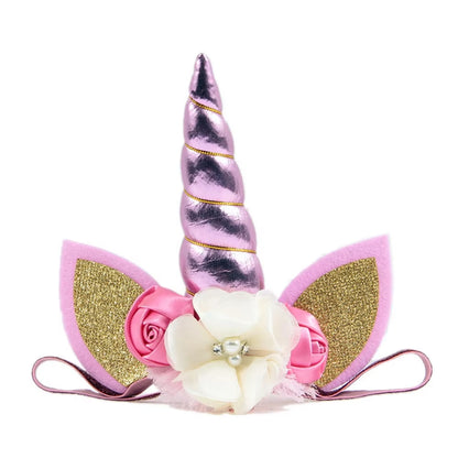 New Unicorn Horn Headband Kids Birthday Gifts Unicorn Girls Hairbands Party Supplies Photography Props