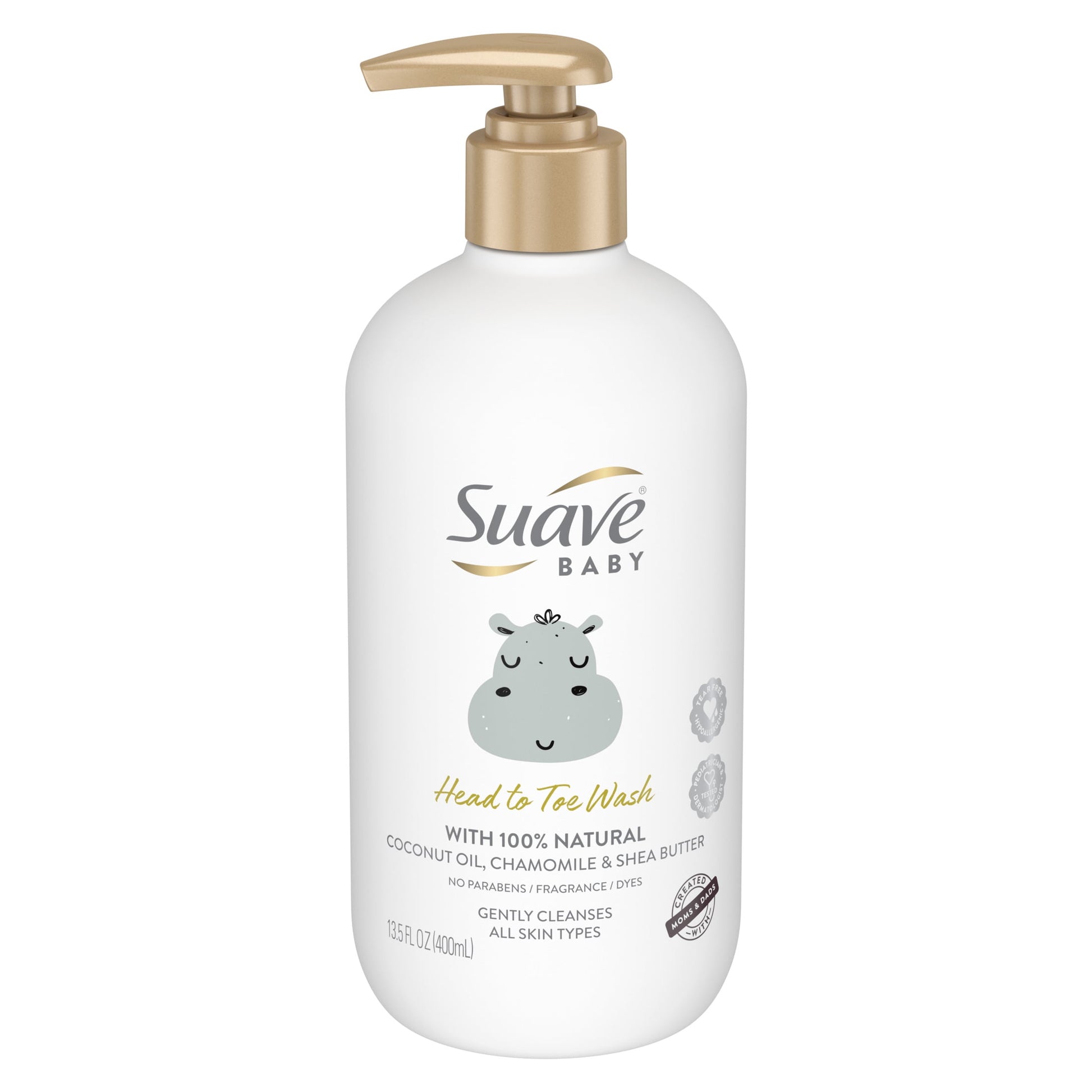 Baby Head to Toe Body Wash with Coconut Oil, Chamomile & Shea Butter, 100% Natural, Tear Free, 13.5 Oz