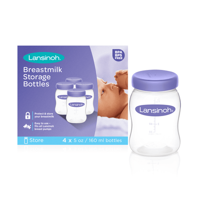 Breastmilk Storage Breast Pump Bottles, 4 Count