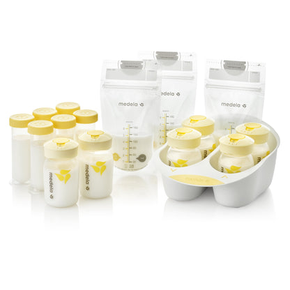 Breast Milk Storage Solution Set, Store and Organize, BPA Free, 101037168, Clear, 45 Pieces