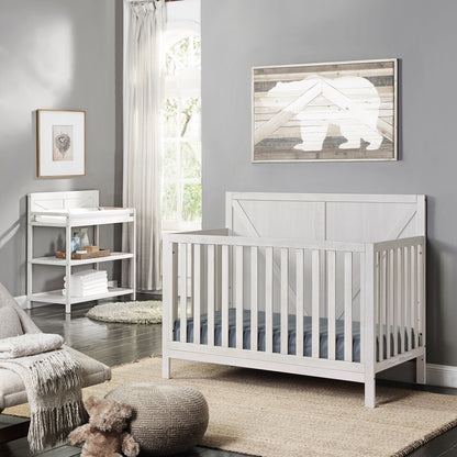 Barnside 4-In-1 Convertible Crib in Washed Gray