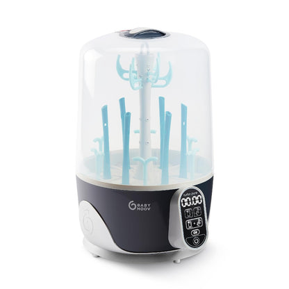 Turbo Pure Steam Sterilizer Dryer, Patented Purified Sterilization, Fast & Clean Drying, Baby Bottle Storage and Easy Use (Elimates 99.9% of Bacteria)