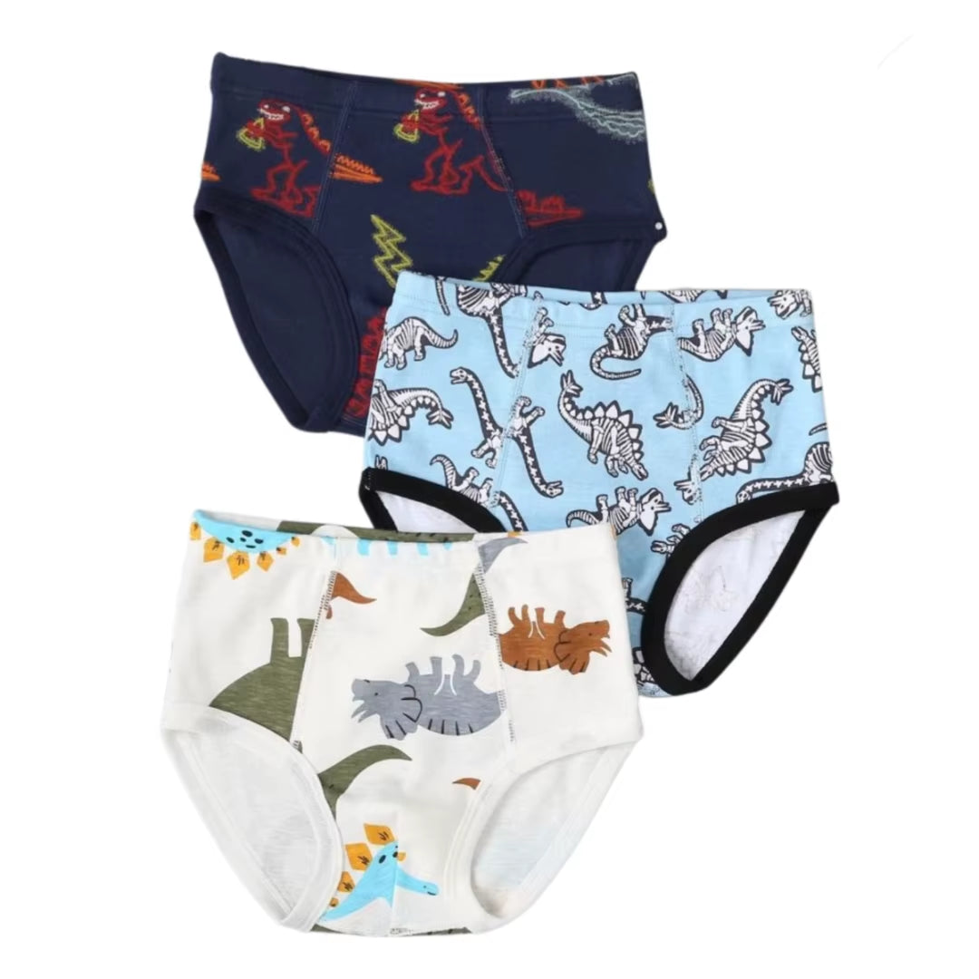 2-10 Years Summer Cotton Dinosaur Boys Brief Underwear Kids Underpanties for 2 3 4 6 8 10 Years Old Boys Clothes OBU232003