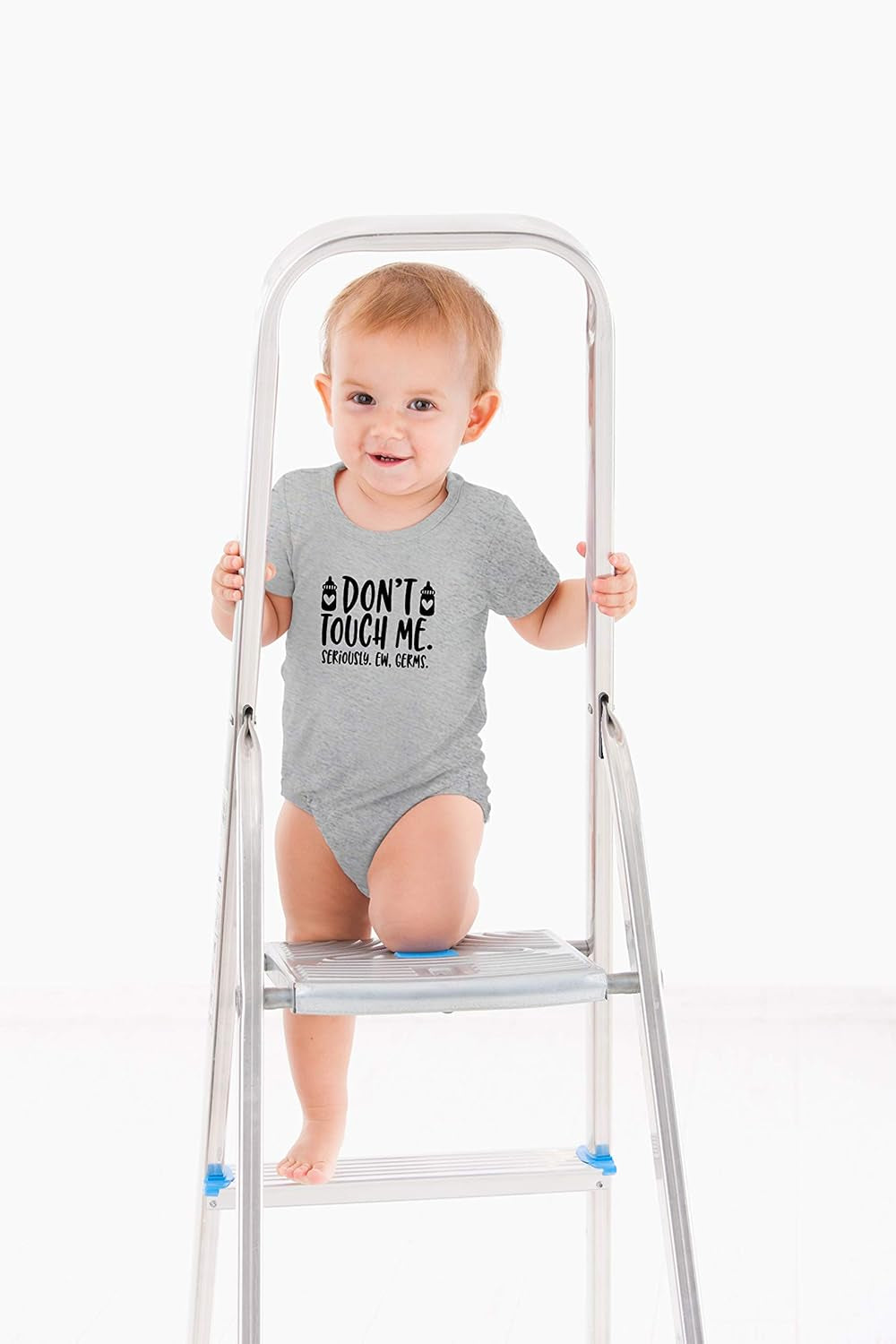 Don'T Touch Me. Seriously. Ew, Germs Baby Bodysuit Funny Adorable Newborn Cute Romper Clothing