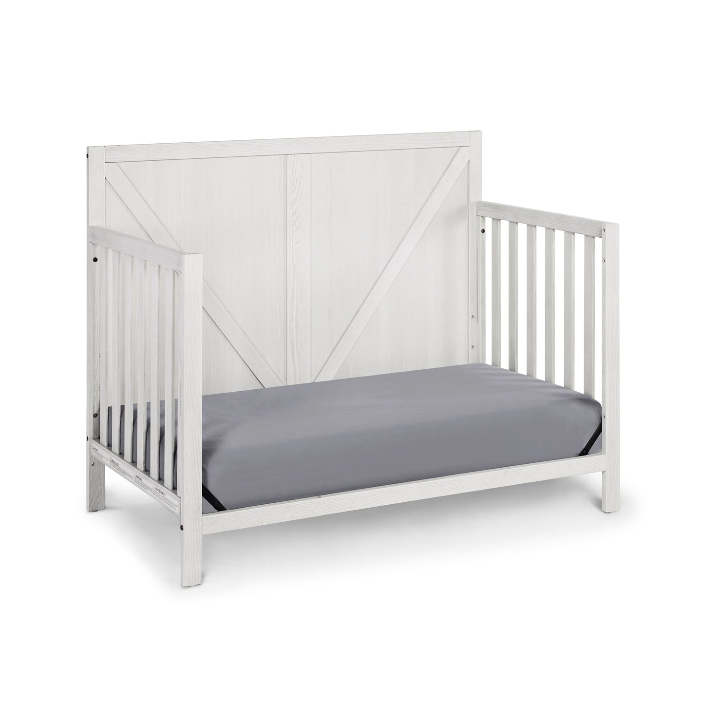 Barnside 4-In-1 Convertible Crib in Washed Gray