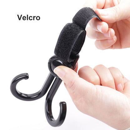 Baby Stroller Double Hook Hanger 2 Pcs Adjustable Storage Hook Clip for Outdoor Traveling Hanging Shopping Dressing and Diaper Bag