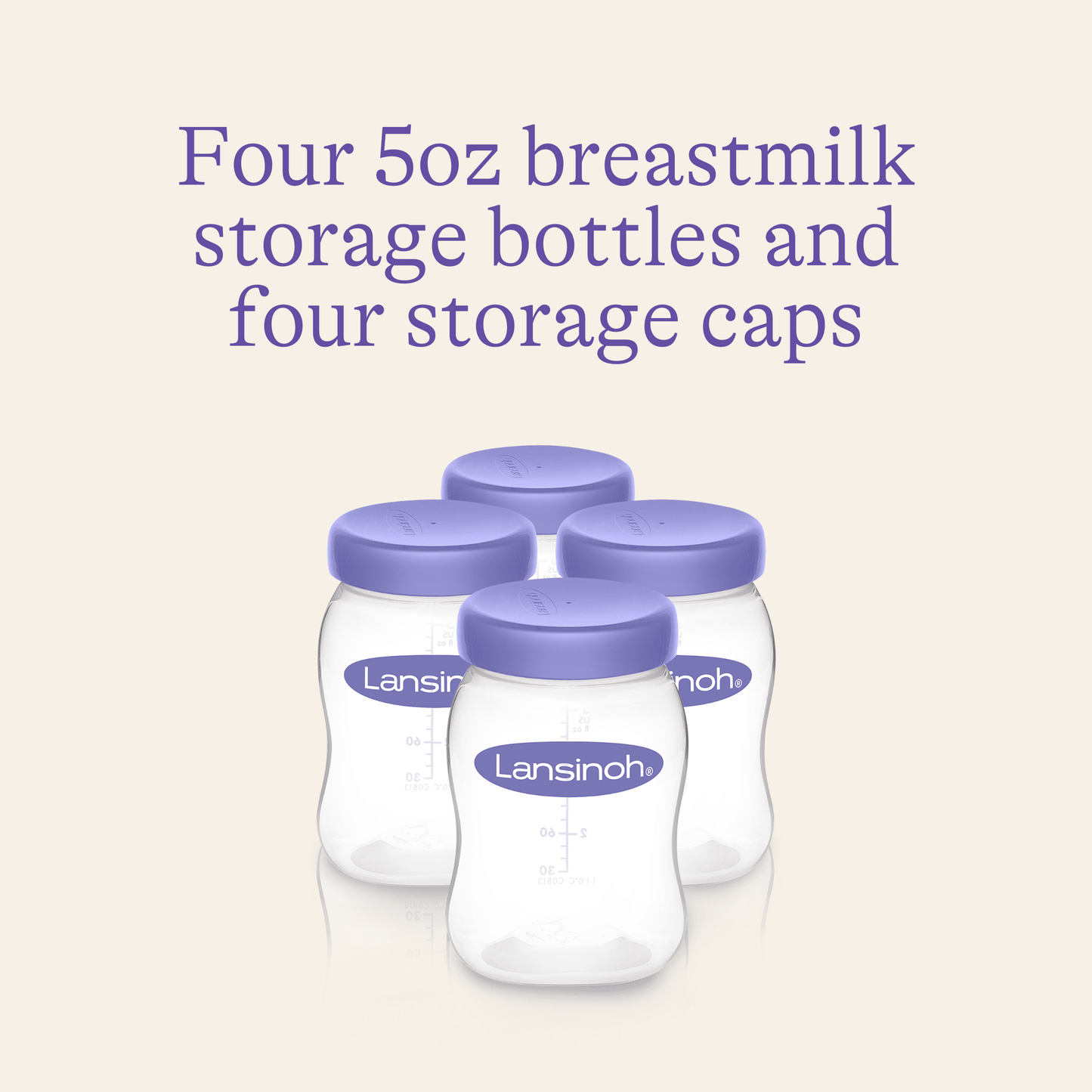 Breastmilk Storage Breast Pump Bottles, 4 Count