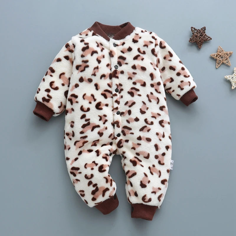 Baby Clothes for Newborn for Spring Winter Infant Jacket for Girls/Boys Baby Jumpsuit Soft Flannel Bebe Romper Baby Girl Clothes