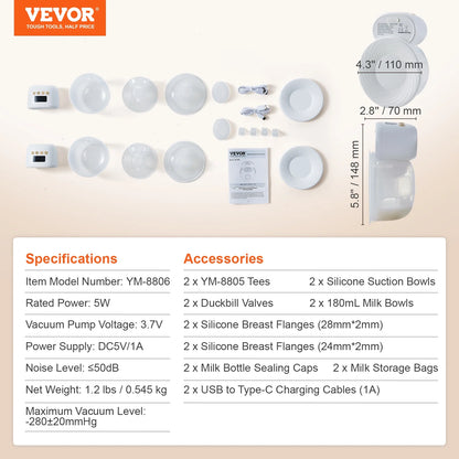 Breast Pump Pro Hands-Free, Wearable & Wireless Electric Pump, 4 Modes & 12 Levels Portable Breastfeeding Pump, 300Mmhg Strong Suction, Smart Display, 24Mm Insert/28Mm Flange, Ultra-Quiet